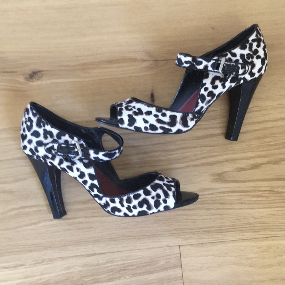 👠🎗WHBM pony hair “Ryan” Mary Jane pumps